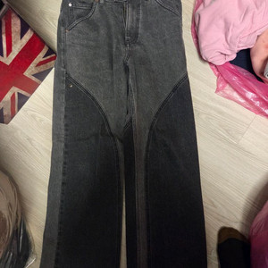 정품 루카스 콘크라스트 데님 와이드 31-32사이즈