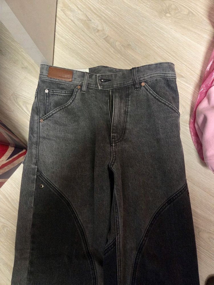 정품 루카스 콘크라스트 데님 와이드 31-32사이즈--1