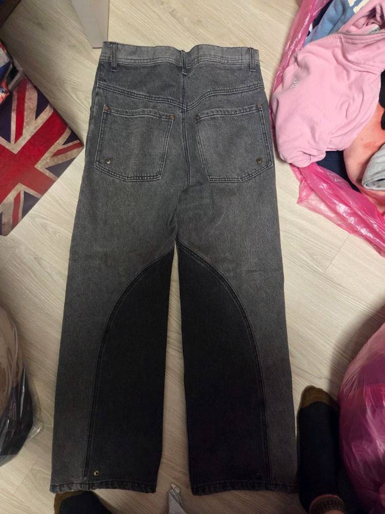 정품 루카스 콘크라스트 데님 와이드 31-32사이즈--3