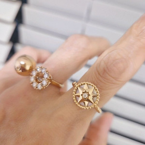 18k 트렌디 다이아 자개 반지