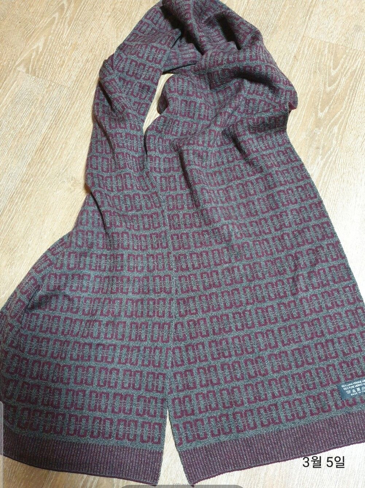 30%특가세일~명품 닥스(MADE IN ITALY 정품)럭셔리한 디자인 멋진남성 롱 니트머플러 목도리 스카프 이미지