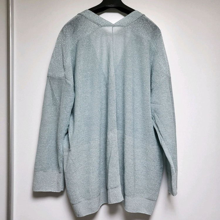 시스템 글리터 레터링 가디건--5