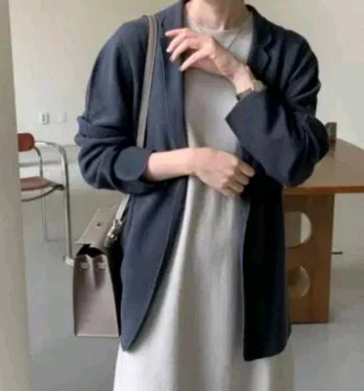 보웬 홀가먼트 울 카라 니트 자켓 이미지