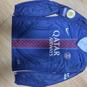 25-26시즌 PSG 이강인 축구 유니폼 축구복 긴팔 상의 새상품 판매(사이즈 100)