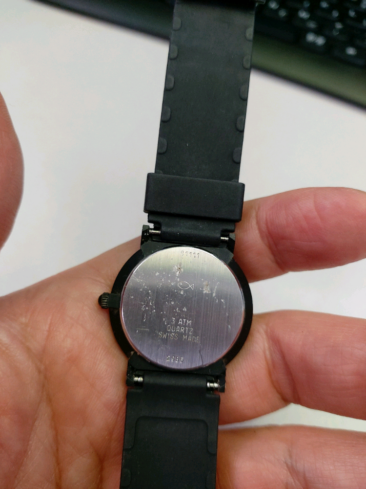 포춘제네바 블랙 쿼츠 남성 시계--2