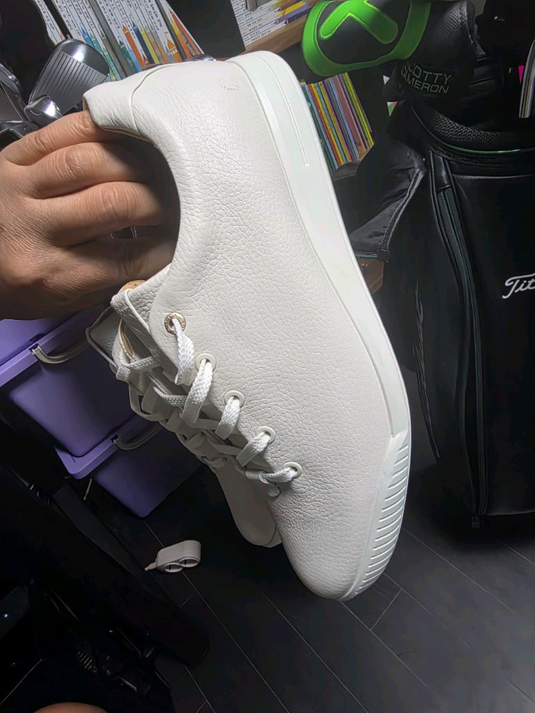 에코 골프화 흰색(새상품) 스트릿 레트로 44사이즈 285--2