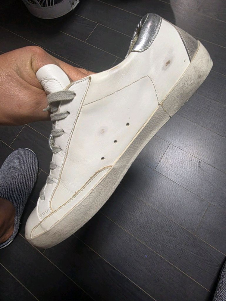 골든구스 슈퍼스타 스니커즈 화이트실버 44사이즈--2