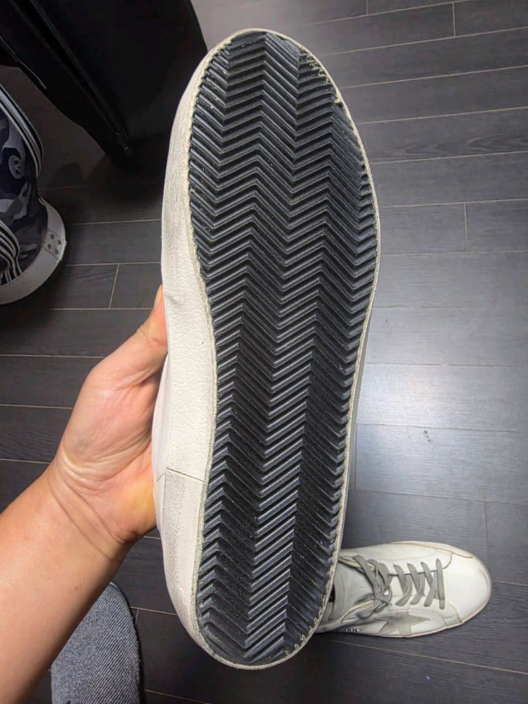 골든구스 슈퍼스타 스니커즈 화이트실버 44사이즈--6