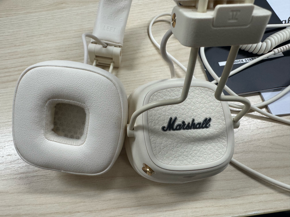 마샬 메이저 BT Major 헤드폰 크림색--2