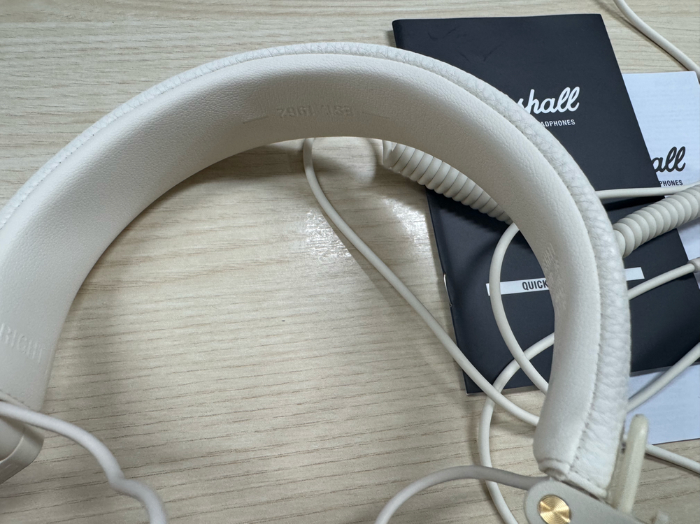 마샬 메이저 BT Major 헤드폰 크림색--3