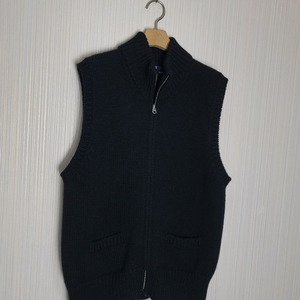 95_폴로 울 니트집업 배스트 블랙 랄프로렌 조끼집업