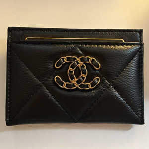 샤넬 퀼팅 체인 카드지갑