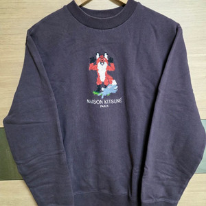 메종키츠네 폭스 스티치 맨투맨 S사이즈