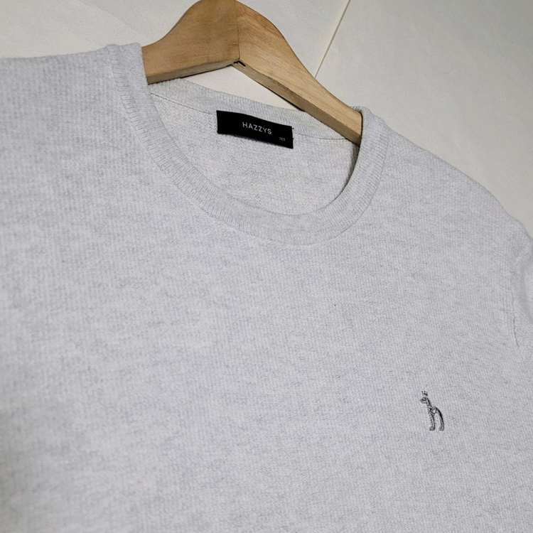 100_헤지스 면 니트 라운드 와플조직 오트밀그레이--5