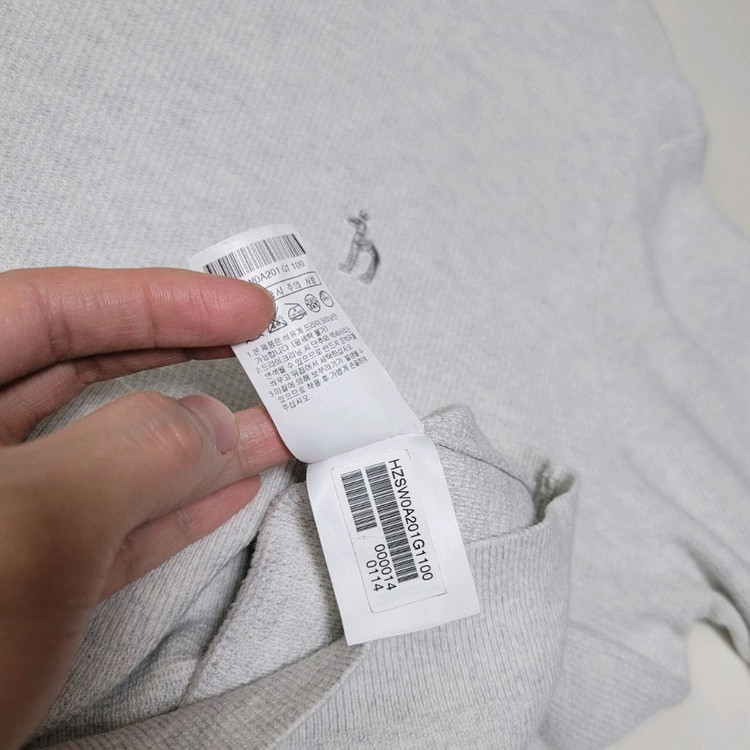 100_헤지스 면 니트 라운드 와플조직 오트밀그레이--7