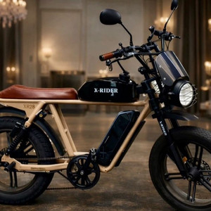 베이지 한정판 엑스라이더 X200S 풀튜닝 전기자전거 자토바이 급매 (프로 Pro BS슬릭 BR3 모토벨로 급) 이미지
