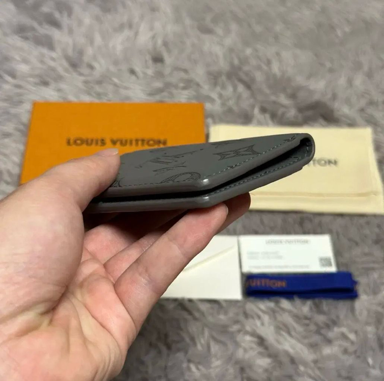 [풀구성] 루이비통 이클립스 쉐도우 오거나이저 카드지갑 그레이--5