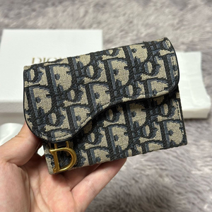 [풀구성] 디올 오블리크 새들 아코디언 카드지갑