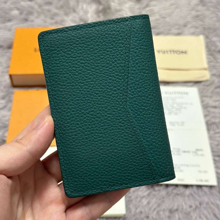 [풀구성] 루이비통 에어로그램 오거나이저 카드지갑 그린--1