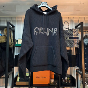 26ss 셀린느 리브드 울 니트 후드티 xl 새상품급 이미지