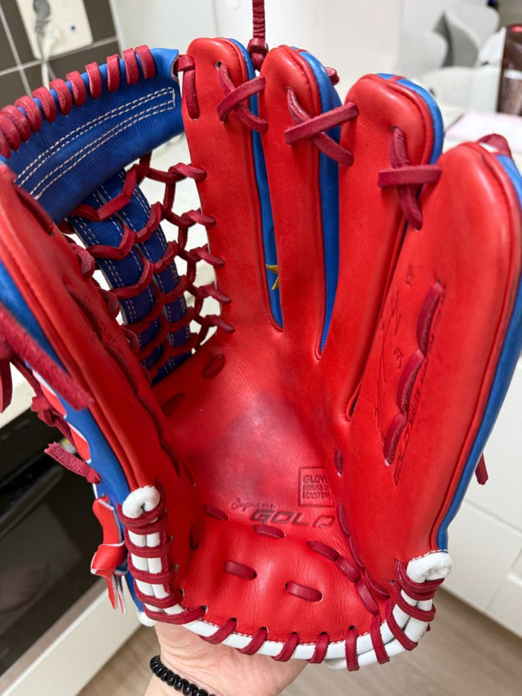 골드 어센틱 외야 야구글러브--3