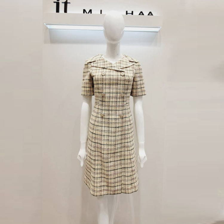 잇미샤(it michaa) 와이드카라 트위드원피스 55-66 이미지