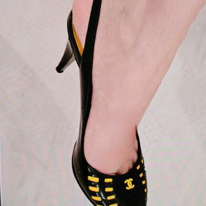 정품- 샤넬 슬링백구두- 명품 감정서 포함