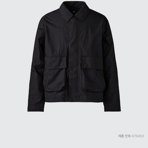 유니클로C 코튼쇼트블루종 XL 블랙 새제품