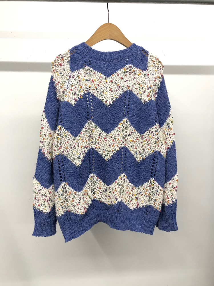 에고이스트 멀티 컬러 믹스 니트 F--4