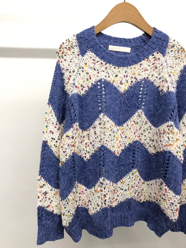 에고이스트 멀티 컬러 믹스 니트 F--2