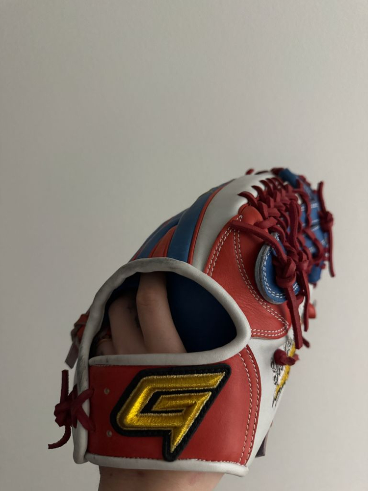 골드 어센틱 외야 야구글러브--1