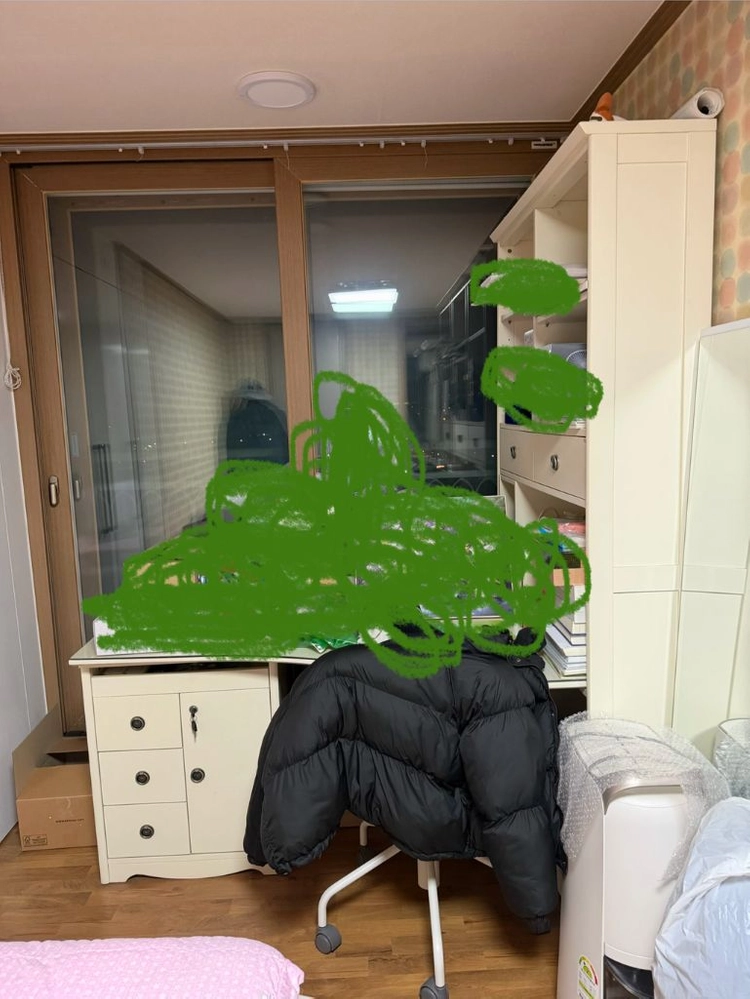 한샘 책상 책장 세트 이미지