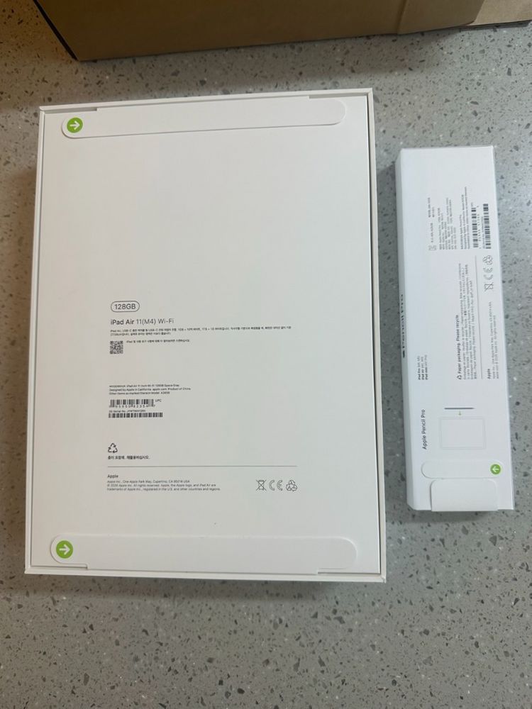 아이패드 에어 11 m4 128g + 애플펜슬 프로 미개봉--1