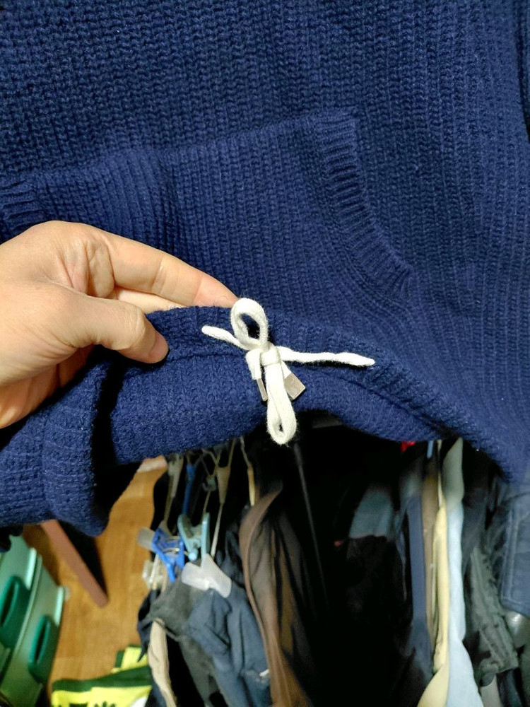 [쥬시꾸뛰르]캥거루포켓 울 니트 여자F(프리)사이즈--5