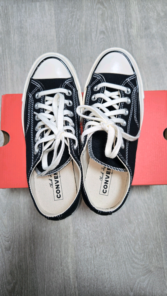 컨버스 척테일러 70 로우 클래식 블랙 240 [와이드] 스니커즈 새상품--1