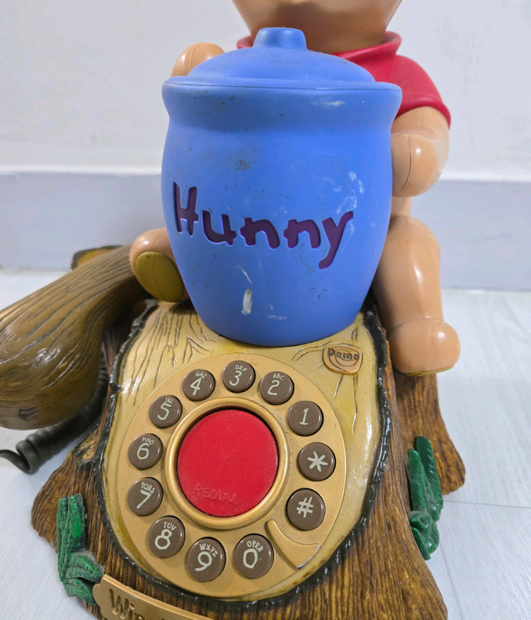 디즈니 아기곰푸우 빈티지 전화기--1