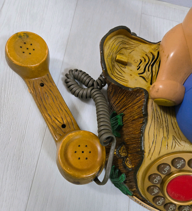 디즈니 아기곰푸우 빈티지 전화기--2