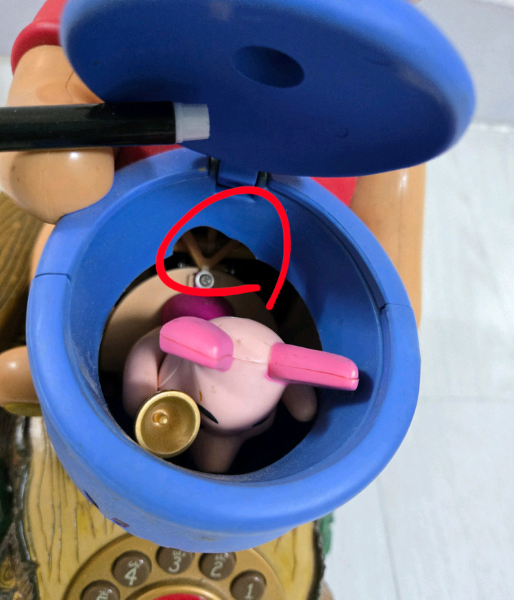 디즈니 아기곰푸우 빈티지 전화기--4