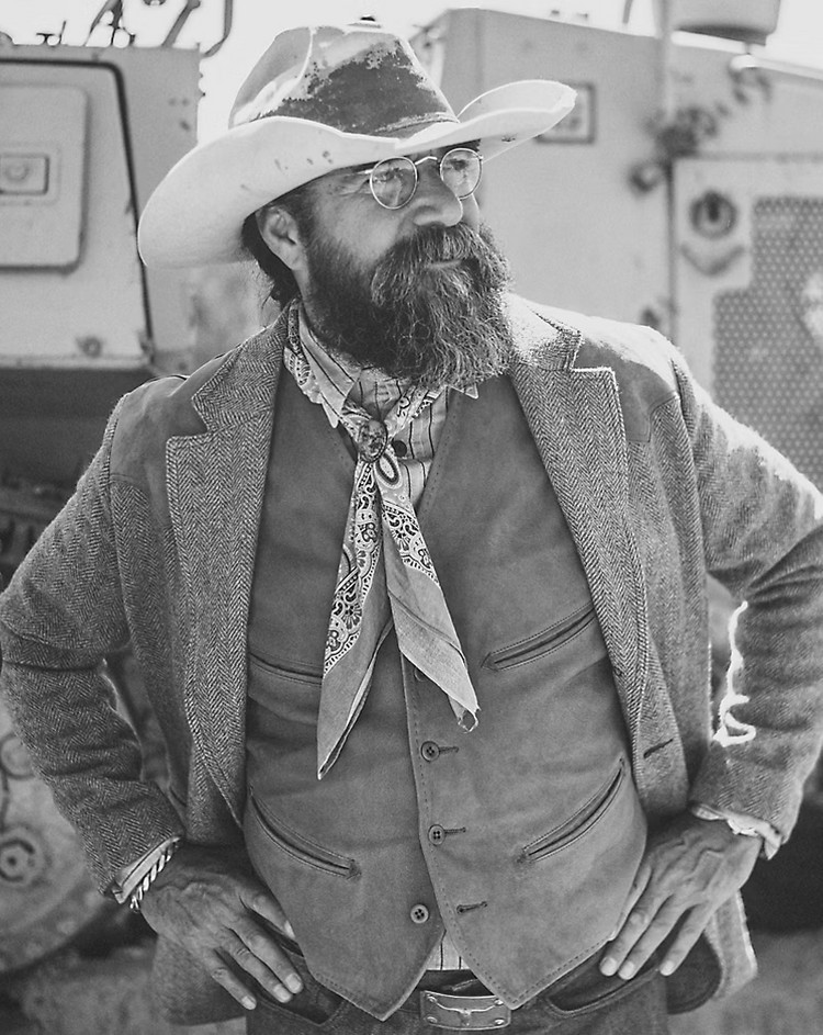 RRL 26SS 언컨스트럭티드 스웨이드 헤링본 웨스턴 블레이저 M 신품--5