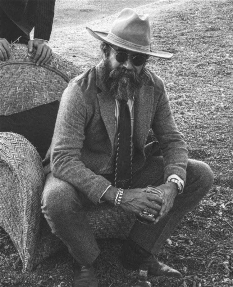 RRL 26SS 언컨스트럭티드 스웨이드 헤링본 웨스턴 블레이저 M 신품--6