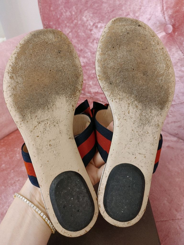 정품- 구찌 슬리퍼--6