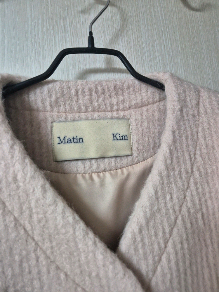 마뗑킴 볼륨 베이지 가디건 니트자켓 마땡킴--3
