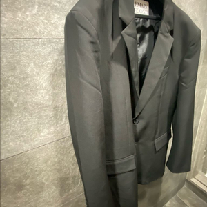 남성 미착용 새제품 블랙 수트 정장 자켓 L / 슬랙스 바지 XL 일괄 이미지