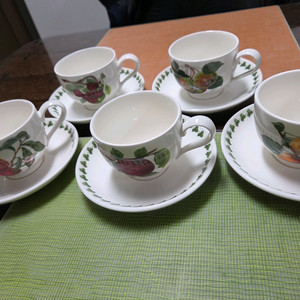 포모나 커피잔소서 5세트