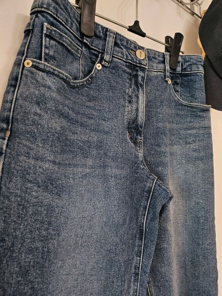 SJSJ 워싱 세미 배기 보이핏 청바지 64.--1