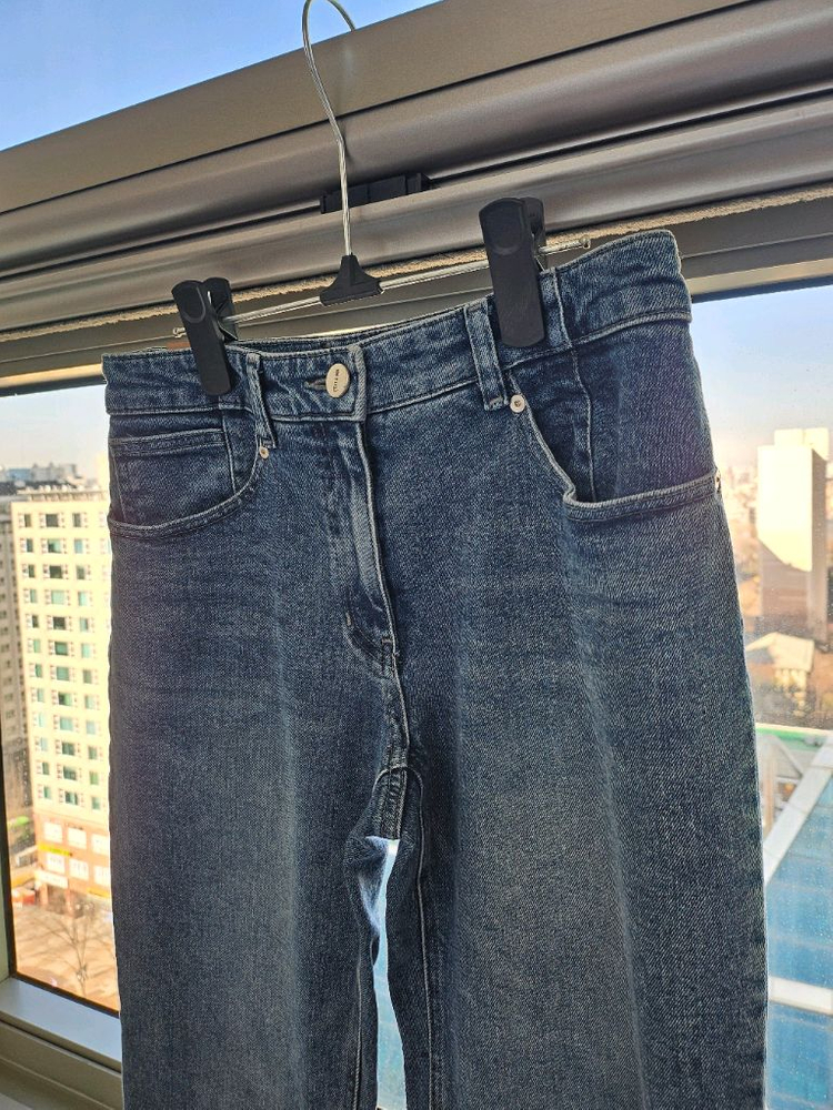 SJSJ 워싱 세미 배기 보이핏 청바지 64.--3