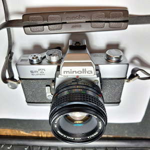 미놀타 srt super 필름카메라+렌즈+스트랩+렌즈캡 빈티지 레트로 로모 앤틱 감성 필카 촬영 사진 일본