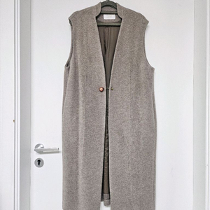 TIME 타임 라마 롱 베스트 조끼형 코트 FREE 이미지