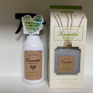 일본 란도린 보태니컬 패브릭 미스트 릴렉스 그린티 300ml+란도린 보태니컬 룸 디퓨저 릴렉스 그린티