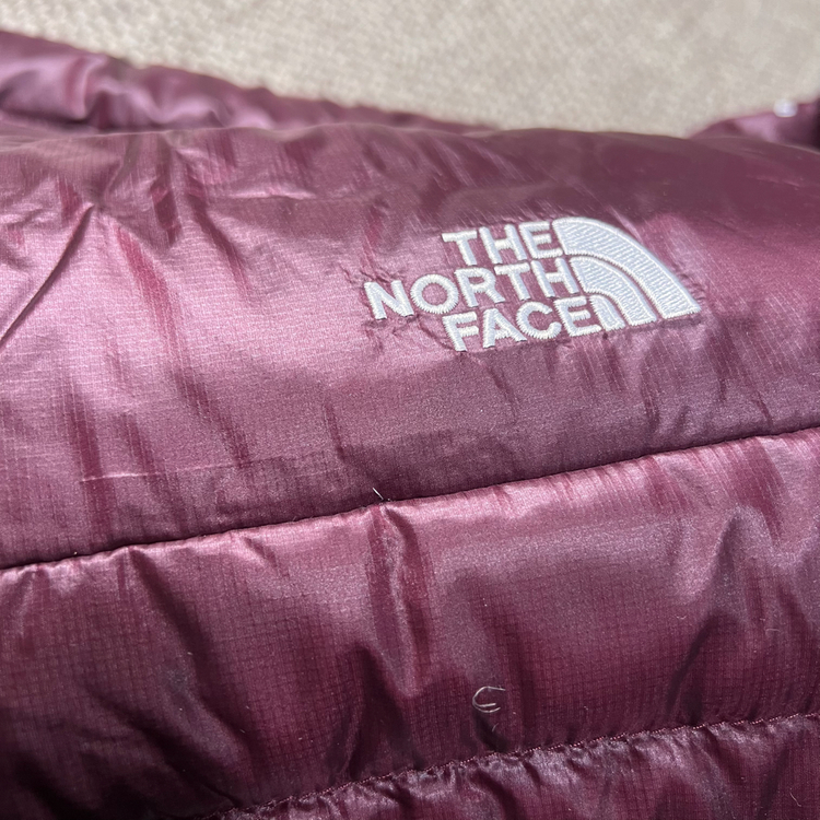 노스페이스 550 경량 패딩 버건디 L--5